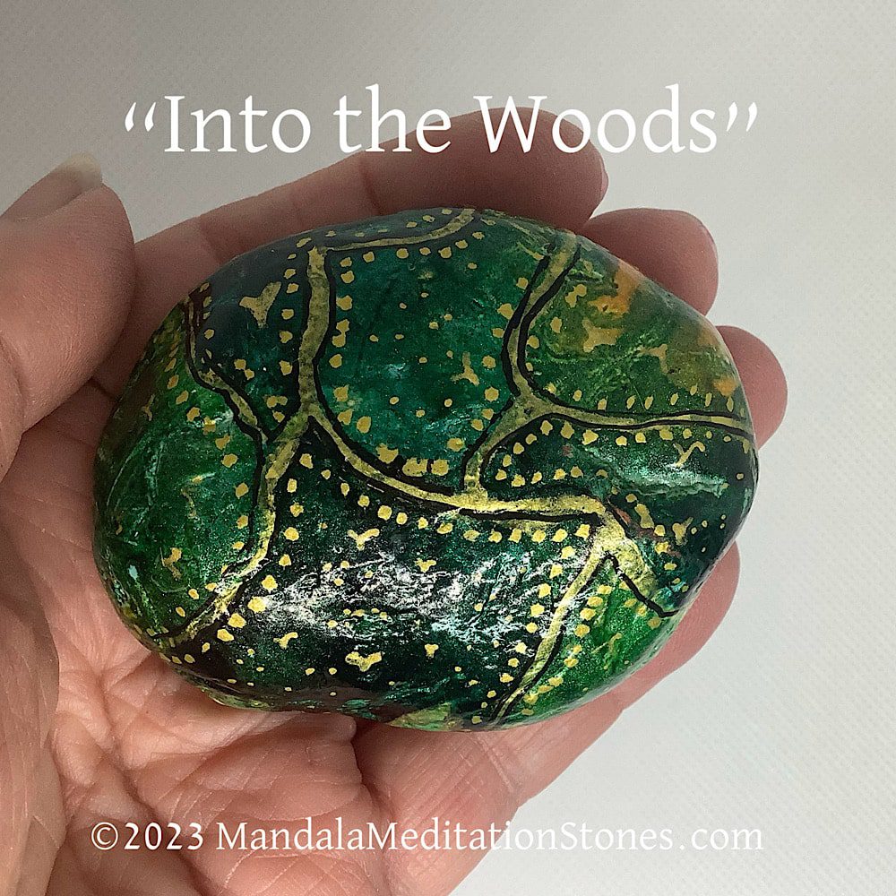 Painted Altar Stone to hold in your hand