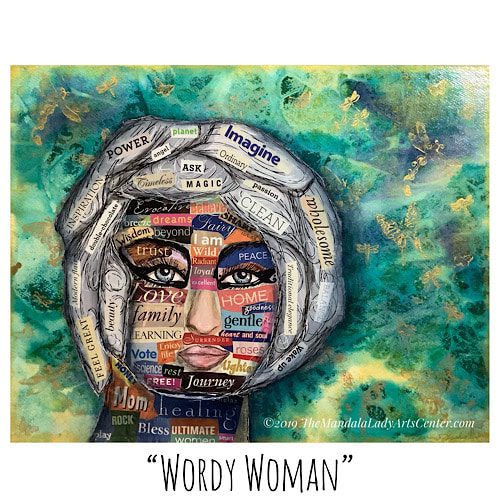 Wordy Woman commissioned art