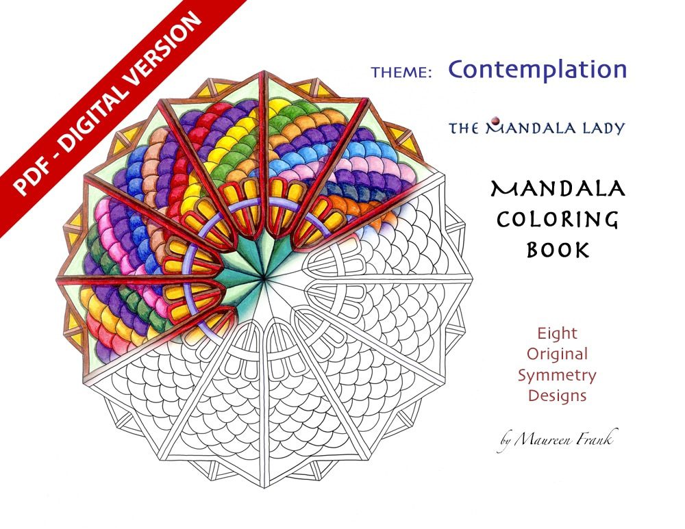 Digital Mandala Coloring Book