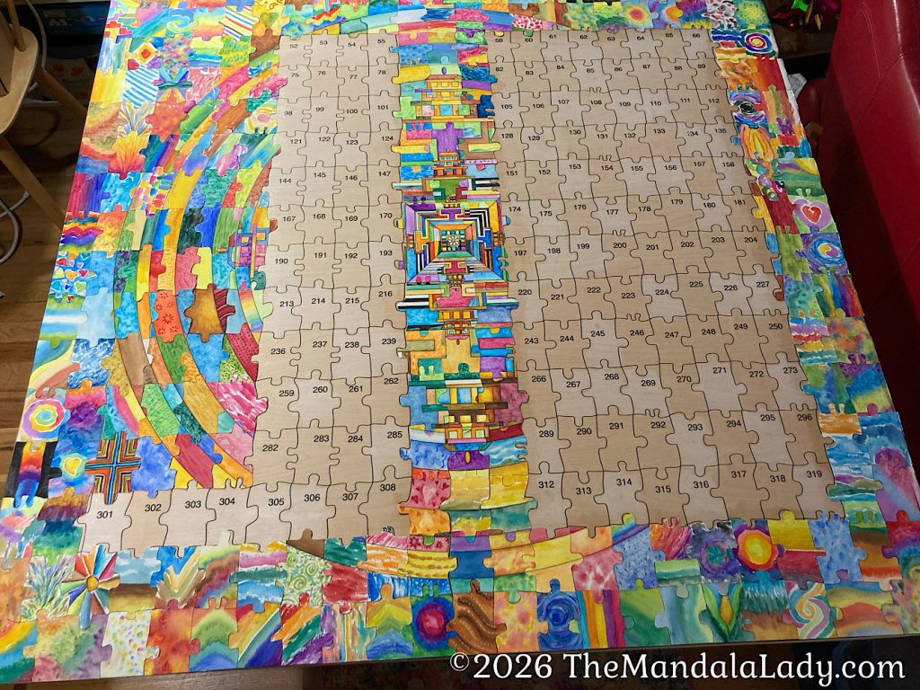 Archangel Mandala 4 Day 4 - left most vertical column…4 columns across